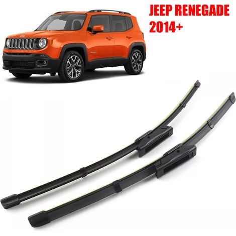 KIT 2 SPAZZOLE TERGICRISTALLO ANTERIORE PER JEEP RENEGADE DAL 2014 500MM+550MM (1/5)