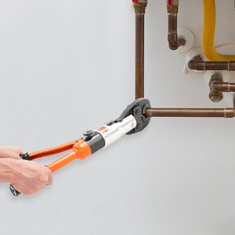 Rohrpresszange, Orange hydraulisches Rohrpresswerkzeug, Rohrverbindungsstück-Presswerkzeug (1/5)