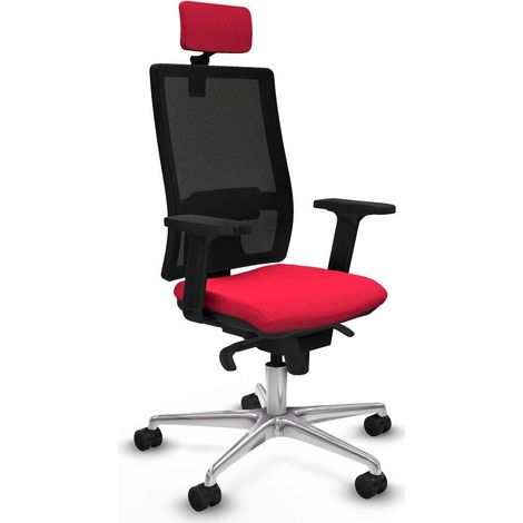 piqueras-y-crespo Sillón Moderno Rojo con Reposacabezas (1/3)