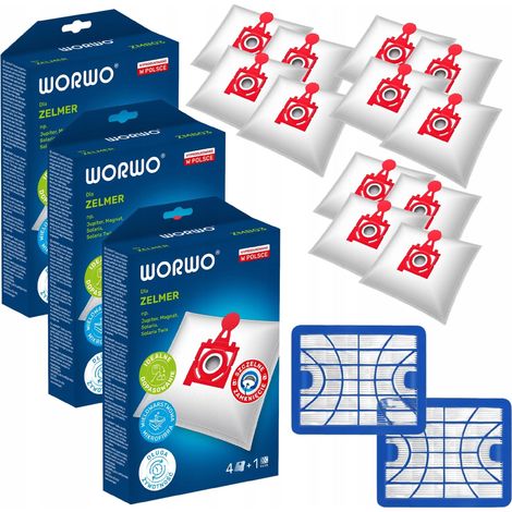 Sacchetti + filtro per aspirapolvere Zelmer Jupiter ZVCA300B 49.420012pcs 2 filtri (1/5)
