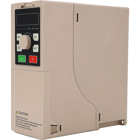 Variateur de fréquence industriel 2,2 kW, affichage numérique, convertisseur triphasé AC380V, onduleur robuste pour moteur, régulateur de vitesse haute performance (1/5)