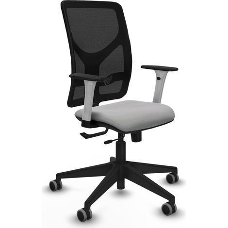 Silla de oficina piqueras y crespo Motilla negro tela cómoda (1/2)