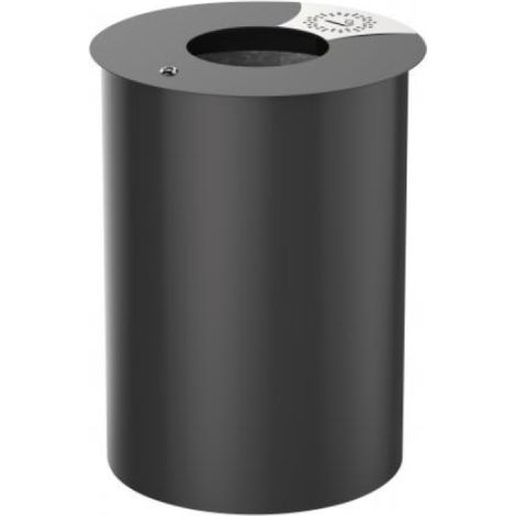 Corbeille sur pied Urbis - 60l - gris manganèse (1/3)