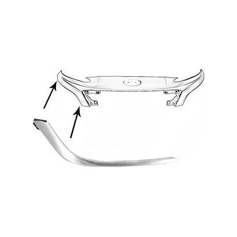 Moulure de pare-choc avant droit chromée Hyundai Kona phase 2 2020-2023