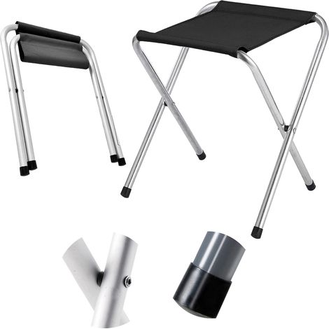 Heckermann Klapphocker, schwarz