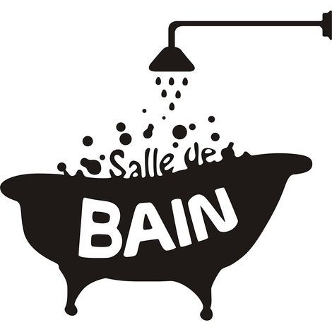 Baignade douche baignoire PVC porte autocollant imperméable à l'eau Stickers muraux Décoration (1/5)