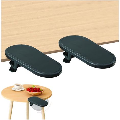 2er-Set ergonomische Armlehnen für Schreibtische Armlehne Handgelenkauflage Verstellbare Handgelenkauflage für Computer und Laptops Universeller (1/5)