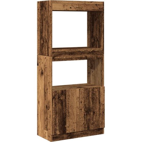 Maison Exclusive - Highboard Altholz-Optik 63x33x140 cm Holzwerks