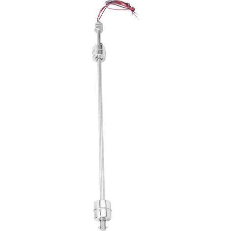 Capteur de niveau de liquide, commutateur de capteur de niveau d'eau pour interrupteur à double flotteur en acier inoxydable de grande taille CC 0-110V pour réservoir, piscine, etc(400mm) (1/5)