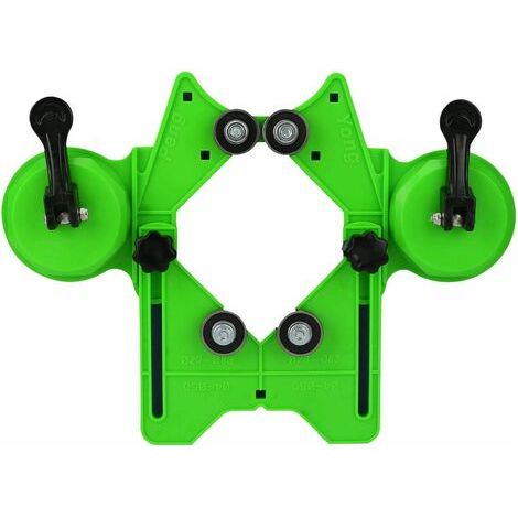 Localisateur de trou de foret - Foret diamanté de 4 à 83 mm Ouvertures de guide de scie Support de centrage Localisateur,1 pièce, vert (1/5)