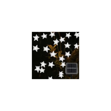 12m Guirlande Lumineuse Extérieure Solaire, 100 LED Étoile Guirlandes Lumineuse, 8 Modes Guirlande Solaire Exterieur Étanche, Etoile Decoration (1/5)