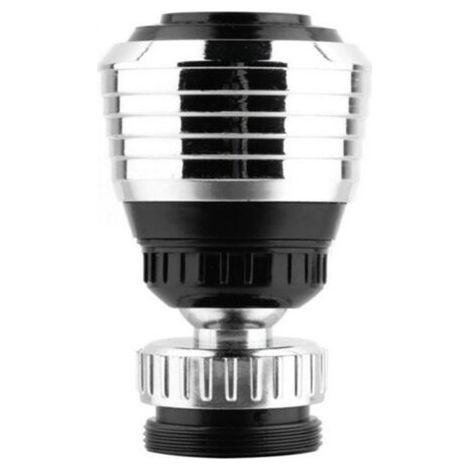 Aireador y limitador de caudal para grifo, grifo de cocina de 2 piezas con cabezal giratorio de 360 grados, filtro en el caño, aireador y rociador de ducha oxigenado, protector contra salpicaduras, ah (1/5)