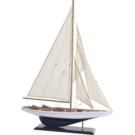 Barco Madera 60X11,5X83 Azul Marino (1/3)