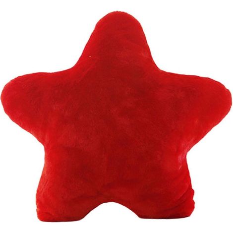 Coussin décoratif en forme d'étoile à cinq branches, compatible avec les chambres de filles, les canapés et les lits peut être utilisé comme coussin décoratif, jouet, oreiller ou ornement jaune/roug (1/5)