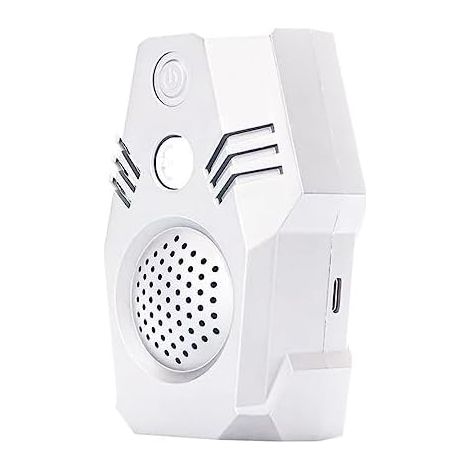 Multi-Fonctionnel Ultrasons Souris Répulsif Forte Lumière pour Conduire Les araignées de cafards dissuasifs,White Blanc -