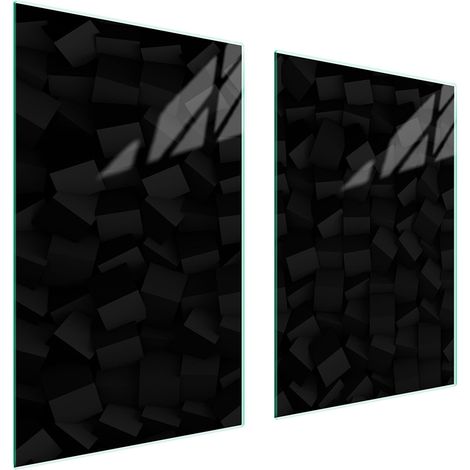 PLACA PROTECTORA DE VIDRIO PARA COCINA 65x52 NEGRO (1/5)