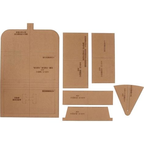 Acryl-Schablone für Reißverschlussgeldbörsen, Taschen-Bastelvorlage, Schablonen-Set für längliche Geldbörsen und Accessoires (1/5)