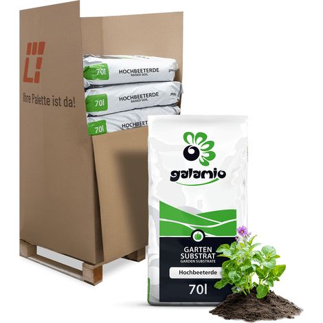 Galamio Hochbeeterde 70l x 12 Sack 840l 12er