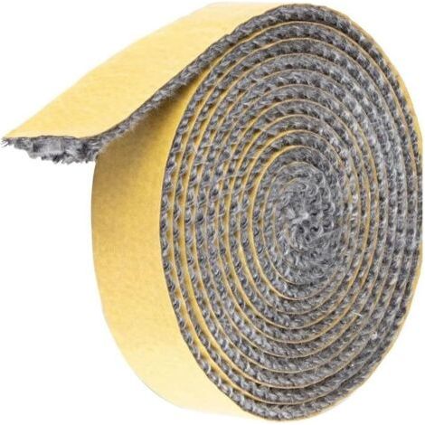 Joint de remplacement en fibre de verre pour poêle à bois, ruban adhésif pour joint de poêle plat 3 mm x 18 mm x 2 m (1/5)