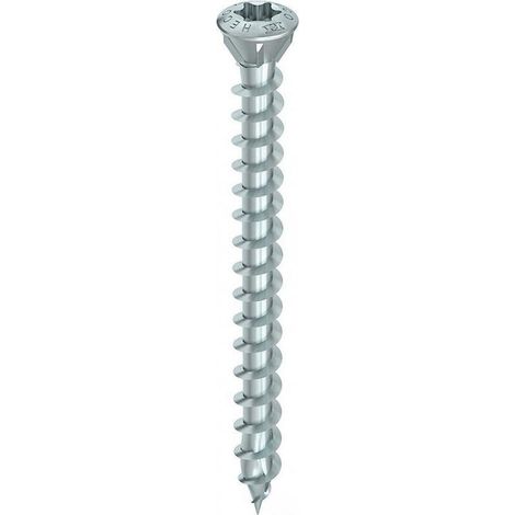 Vis à bois HECO-Topix-Plus 60mm – Tête fraisée avec nervures – Filetage total – Pour montage de planchers – Boîte de 200 – 60346 (1/5)