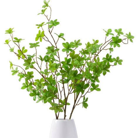 115 cm 3 pièces branches de plantes artificielles feuilles réalistes au toucher, réglables pour placer de fausses plantes pour jardin bureau magasin décor à la maison (1/5)