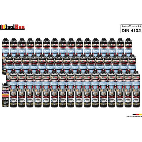 Brunnenschaum 48 x 750ml Bauschaum 1 x Reiniger Pistolenschaum Montageschaum (1/5)