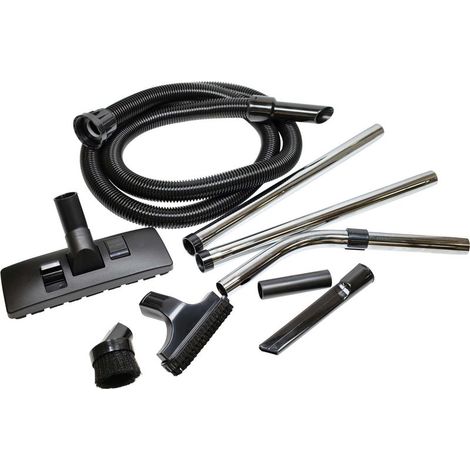 Kit d'accessoires 9 pcs pour aspirateur Numatic Tuyau 2,5 m Buse combinée 27 cm Brosse fine 15 cm Suceur plat 25,5 cm