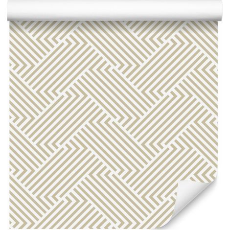 Carta da parati a righe geometriche e moderne per soggiorno e camera da letto, 50x1000 cm. (1/5)