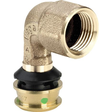 Viega Codo de transición Raxofix 90 grados, d 25mm, Rp 3/4 bronce de silicio Modelo 5314.11, 646134