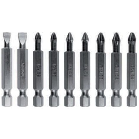 Juego de puntas de destornillador de 50 mm, 10 piezas surtidas YT-04832 yato (1/2)