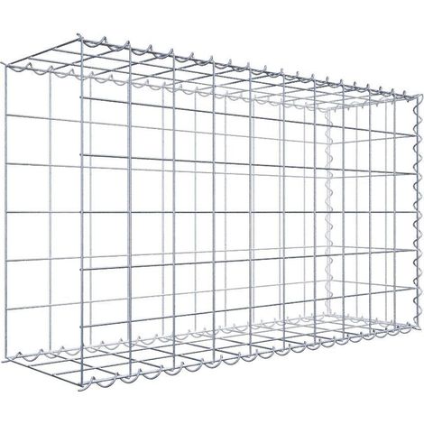 Gabiondeco - Gabion - Element de prolongation en longueur 100 cm x 60 cm x 30 cm (L x H x P). maille 10 x 10 cm. Spirale. Avert.: il manque une grille - Made in Germany (1/5)
