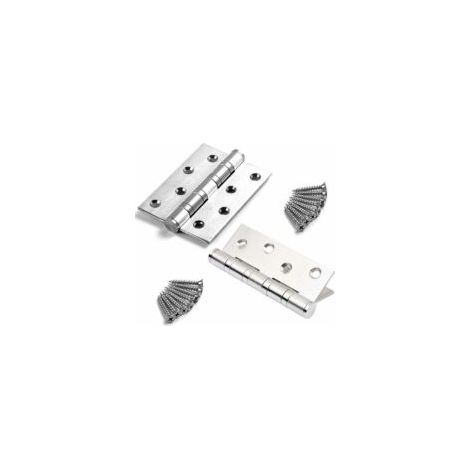 2Pcs Charniere Porte Lourde, Exterieur Charnière Inox,Paumelles Charniere Porte Bois Charnières Acier Inoxydable Connecteurs Maison Pour Maison Meubles Matériel Armoire Garde Porte Tiroir (blanche) (1/5)