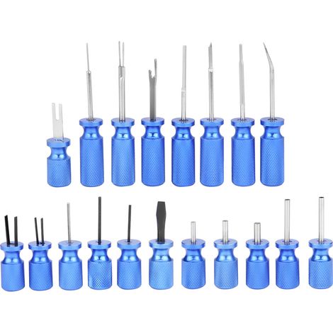 Kit de 19 outils de démontage pour connecteurs électriques automobiles, extracteur de bornes et cosses, universel (1/5)