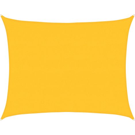 Maison Exclusive - Vela Parasole 160 g/m² Rettangolare Giallo 6x7 m in HDPE (1/5)