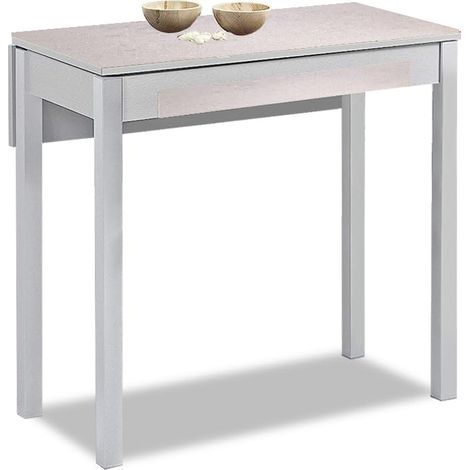 Table de Cuisine Extensible, Brume, 80 cm x 40 cm (1/5)