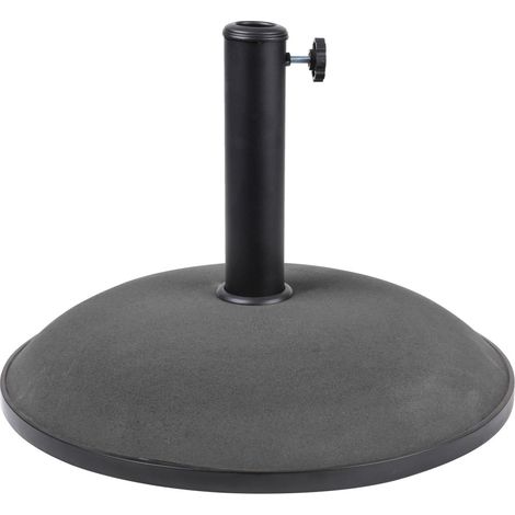 Zement-Schirmständer in dunkelgrau 20 kg – Maße 45x37 cm, Innendurchmesser 35/38/48 mm (1/2)