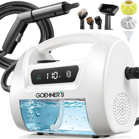 Nettoyeur Vapeur Portable, Nettoyeur Vapeur Haute Pression, Réservoir 2L (1/5)