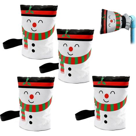 Housse antigel robinet extérieur x4 - Protection hivernale isolante pour tuyau d'eau, prévention gel (1/4)