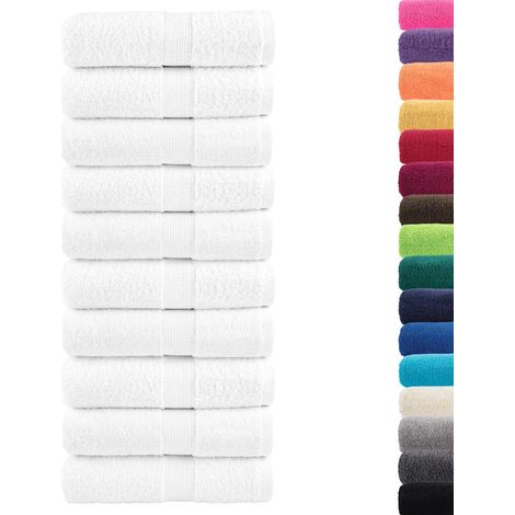 Serviettes de toilette premium SOLUND 50 pièces Blanc 30 x 30 cm 600 g/m² (1/5)
