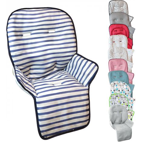 Housse d'assise pour chaise haute bébé enfant gamme Ptit - Marin - Monsieur Bébé