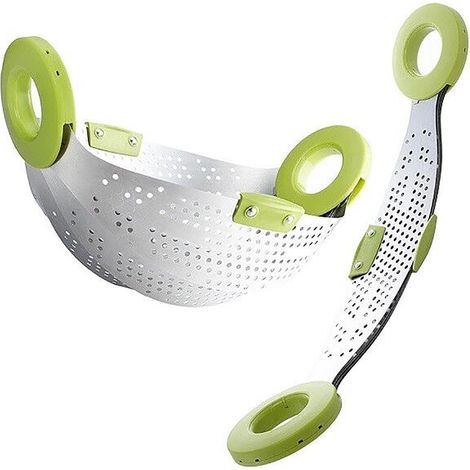 COLAPASTA SCOLAPASTA PIEGHEVOLE VAPORIERA COLA PASTA CUCINA CAMPEGGIO MARE (1/3)