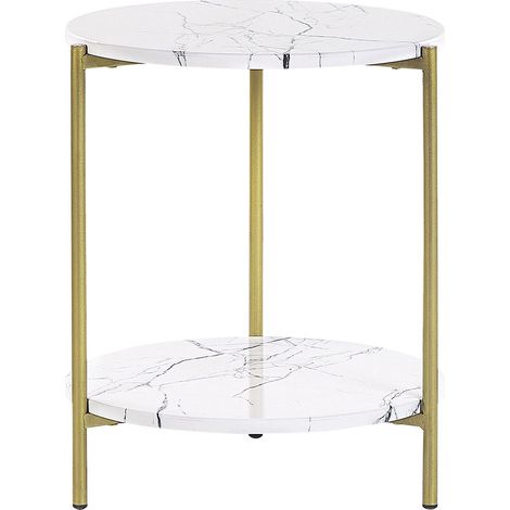 Side Table REVA White Marble