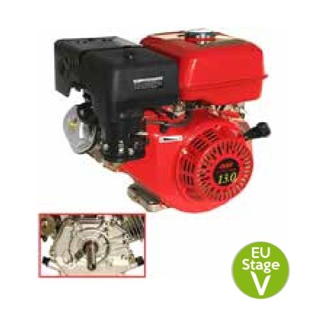 KOMPLETT-MOTOR LAUNTOP PETROL MOTOR HORIZONTAL ZYLINDERWELLE 25,4 X 80 420 ccm