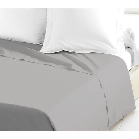 lovely-home Bettlaken grau 240x300 cm Baumwolle
