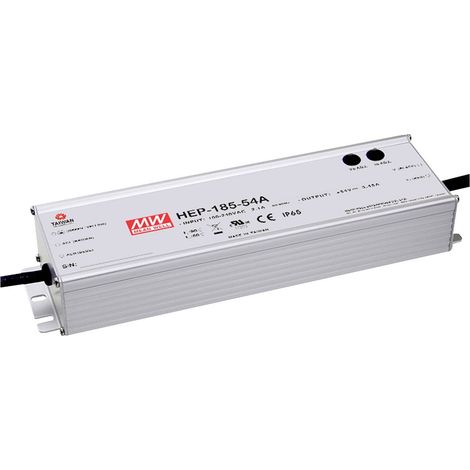 [GEBRAUCHT] B-Ware Mean Well Industrienetzteil HEP-185-48A 185W 48V/DC 3.9A PFC geschlossen 1150g