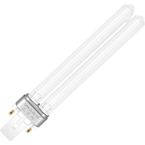 UVC-Desinfektionslampe G23 9W, 2 Pins, Röhrenfilter, Fischteich (1/5)