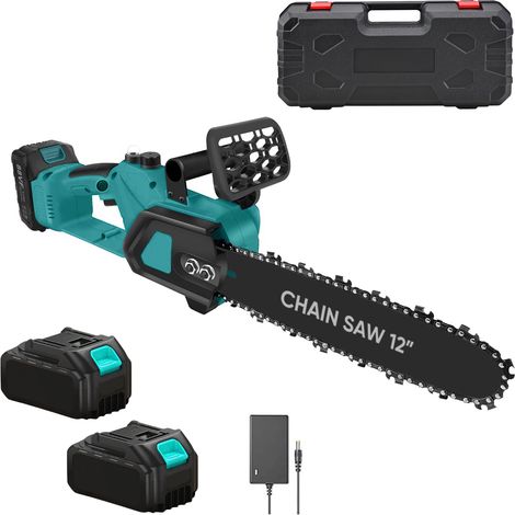 Motosegadora a Batería 3980W 12 Pulgadas Doble Batería 21V con Estuche