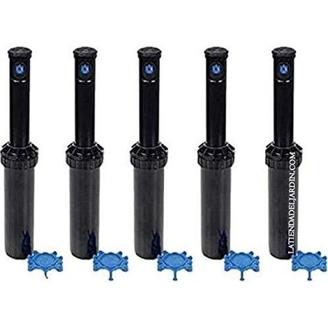 Lot de 5 Arroseur Rain Bird 3504-PC. Turbine portée de 4,6 à 10,7 mètres. Filetage femelle 1/2'' Arrosage professionnel de jardi (1/4)