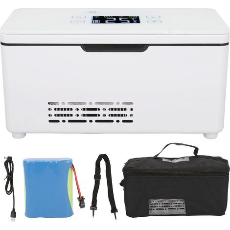 Mini glacière portable pour insuline, réfrigérateur de voyage, glacière de voiture pour insuline médicale. (1/5)