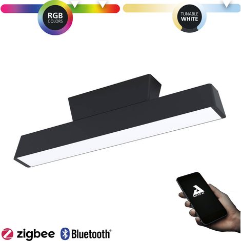 Eglo Simolaris-z Piccola lampada da soffitto nera LED regolabile (1/3)